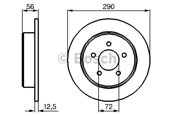 Тормозные диски BOSCH 0986479102