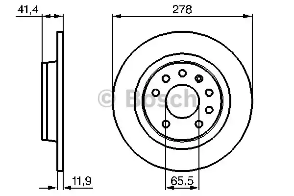 Тормозные диски BOSCH 0986479106