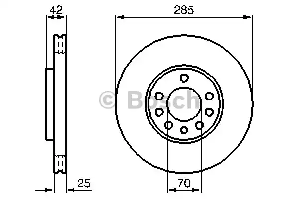 Тормозные диски BOSCH 0986479107