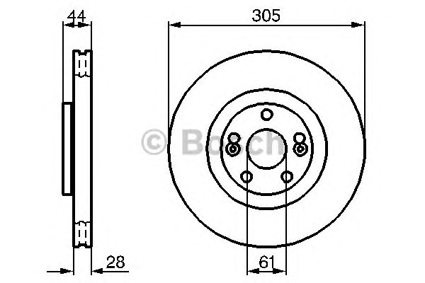 Тормозной диск BOSCH 0986479109