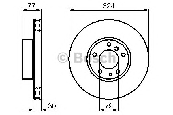 0986479116 BOSCH Тормозные диски