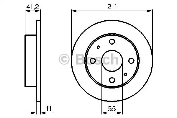 Тормозной диск BOSCH 0986479119