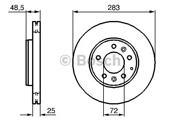 Тормозной диск BOSCH 0986479132