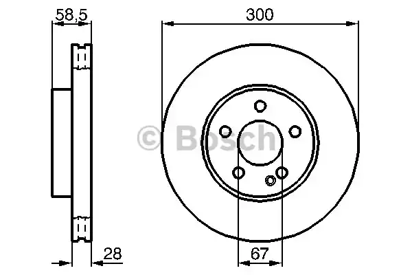 0986479137 BOSCH Тормозные диски