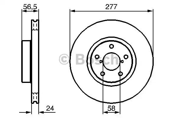 Тормозной диск BOSCH 0986479147