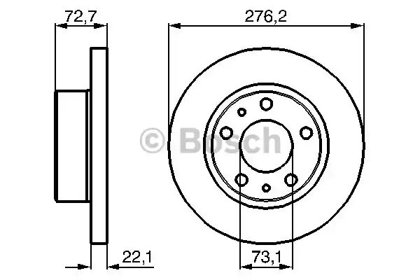 0986479162 BOSCH Тормозной диск