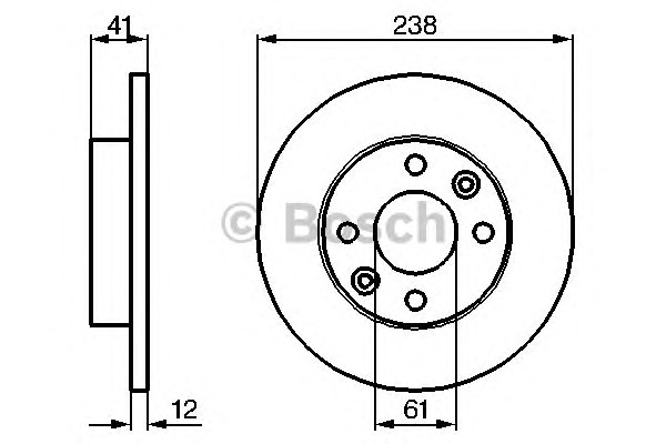 0986479165 BOSCH Тормозной диск