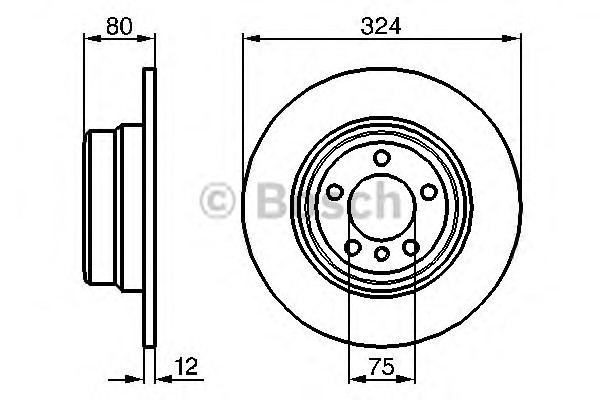 Тормозные диски BOSCH 0986479167