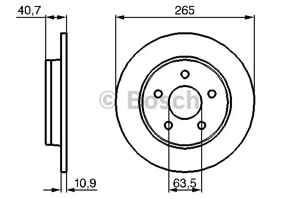 0986479169 BOSCH Тормозные диски