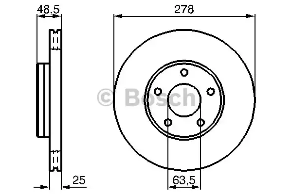 0986479173 BOSCH Тормозные диски