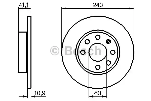 0986479189 BOSCH Тормозные диски