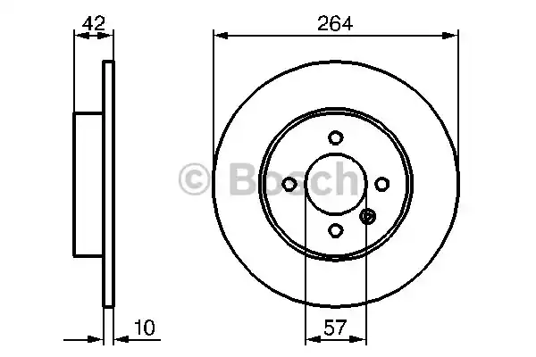 0986479191 BOSCH Тормозные диски