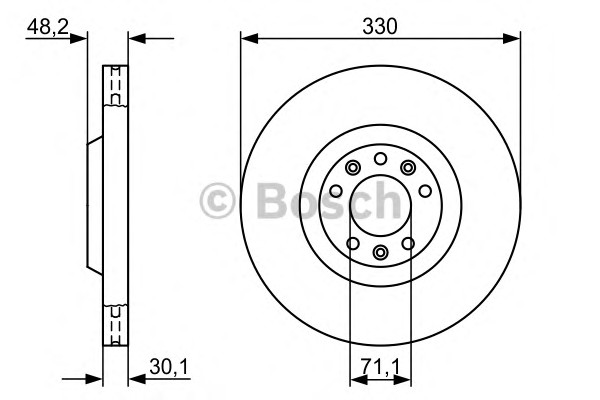 Тормозные диски BOSCH 0986479192