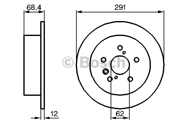 Тормозной диск BOSCH 0986479200