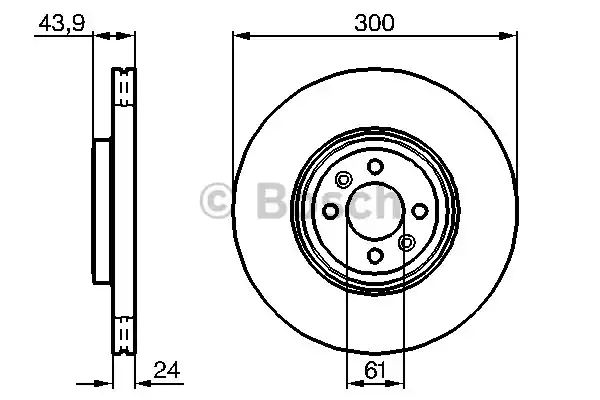 0986479209 BOSCH Тормозные диски