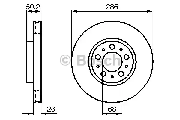 Тормозные диски BOSCH 0986479210