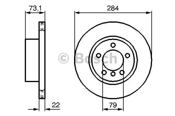 Тормозной диск BOSCH 0986479213