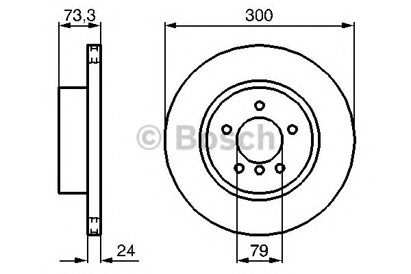 Тормозные диски BOSCH 0986479216