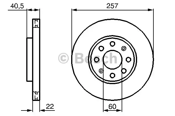 0986479223 BOSCH Тормозные диски