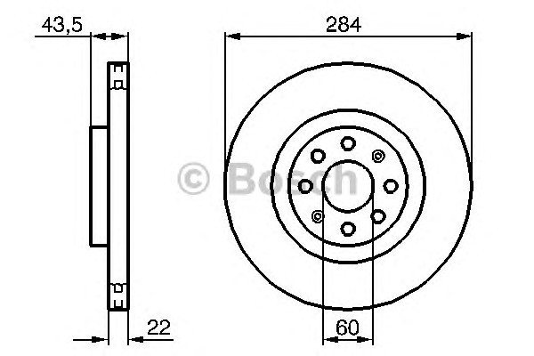 Диск тормозной BOSCH 0986479224