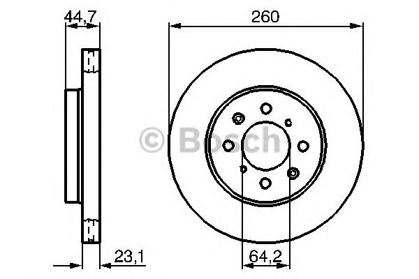 0986479226 BOSCH Диск тормозной