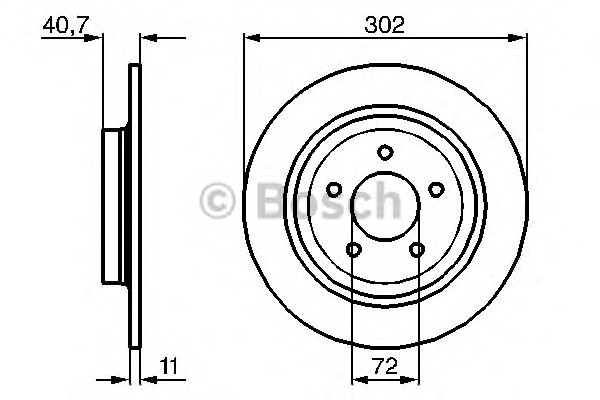 Тормозной диск BOSCH 0986479233