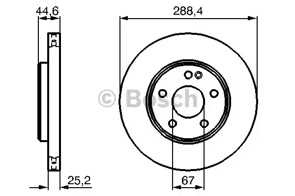 Тормозной диск BOSCH 0986479234