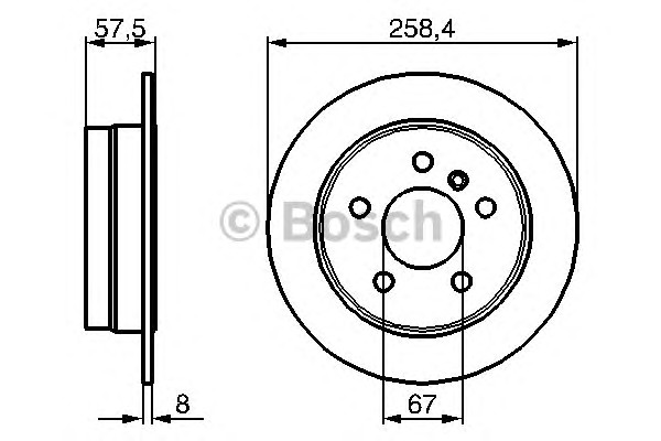 Тормозные диски BOSCH 0986479235