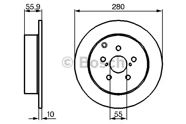 0986479242 BOSCH Тормозные диски