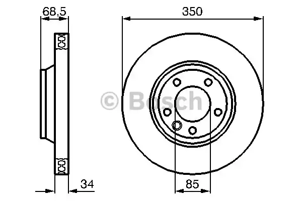 0986479249 BOSCH Тормозные диски