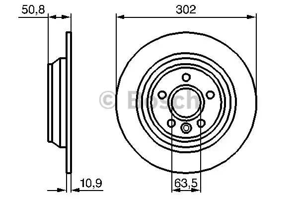 0986479254 BOSCH Тормозные диски