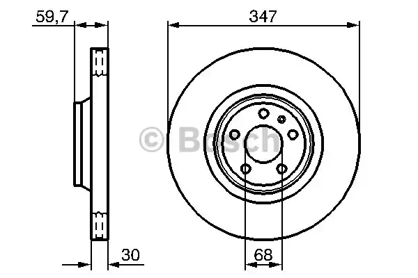 Тормозные диски BOSCH 0986479260