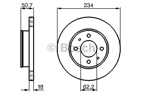 Тормозные диски BOSCH 0986479264