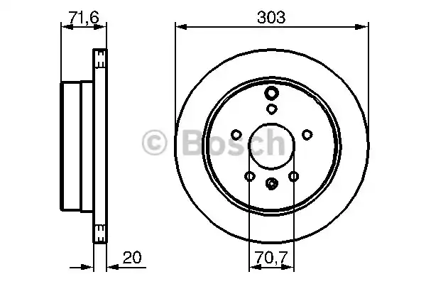 0986479268 BOSCH Тормозные диски