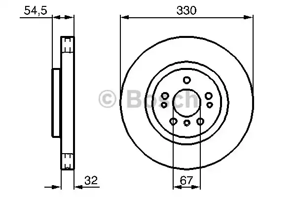 0986479269 BOSCH Тормозные диски