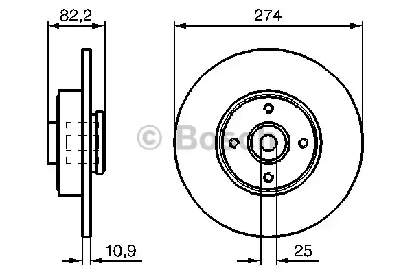 0986479270 BOSCH Тормозные диски