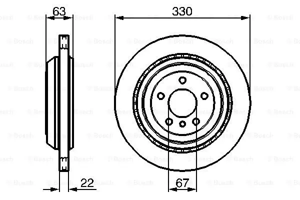 0986479285 BOSCH Тормозные диски