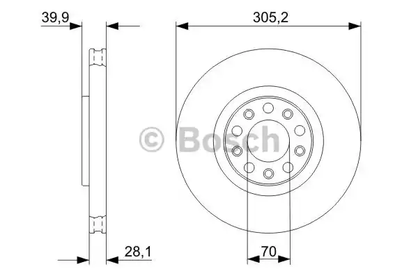 Тормозные диски BOSCH 0986479291