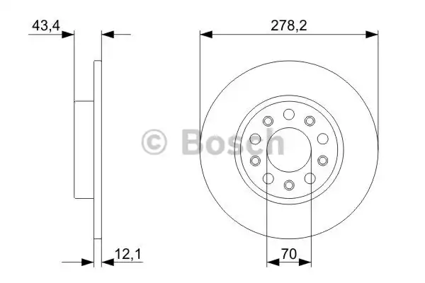 Тормозные диски BOSCH 0986479292