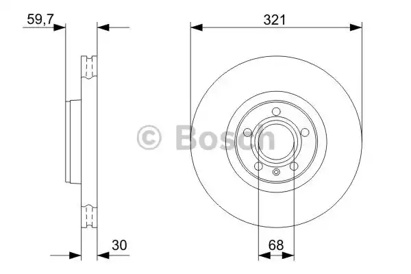 Тормозные диски BOSCH 0986479300