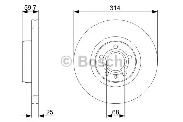 Тормозные диски BOSCH 0986479301