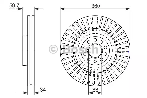 Тормозные диски BOSCH 0986479302