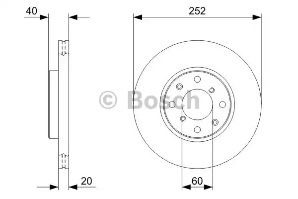 Тормозные диски BOSCH 0986479308