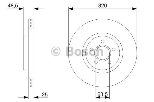 0986479310 BOSCH Тормозные диски