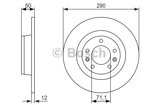 Диск тормозной BOSCH 0986479311
