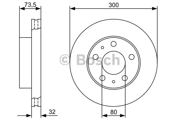 0986479315 BOSCH Тормозные диски