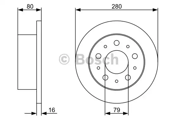 Тормозные диски BOSCH 0986479316