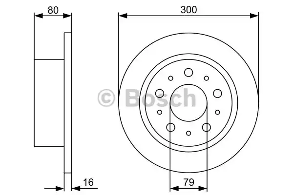 Тормозные диски BOSCH 0986479317