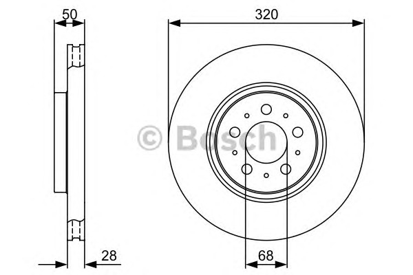 Тормозные диски BOSCH 0986479321