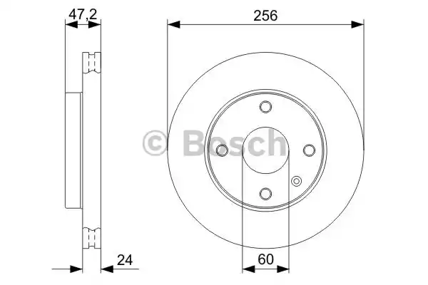 0986479328 BOSCH Тормозной диск